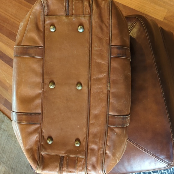 Vintage Coach Overnighter 512 British Tan project bag. - Picture 6 of 16